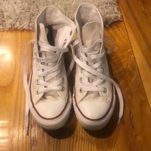 White Converse High Tops